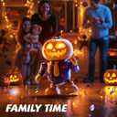 Kids Toys Halloween Robot Pumpkin Toy, Prank Toys with Music & Dancing Toy Gifts for Boys & Girls Ages 3 to Up