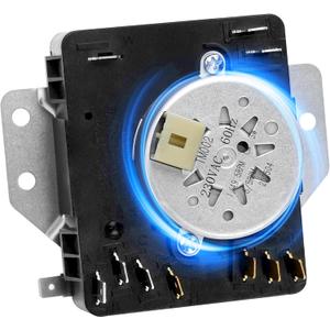 2-Year Warrant W10185982 WPW10185982 Dryer Timer for Whirlpool Maytag WED4815EW1 WED5100VQ1 WED4800BQ1 WGD4800XQ0 WED4810EW1 WED4800XQ0 Replace 418-618-20-B5 PS11749831230V 60Hz by Cenipar
