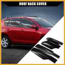 Upper/Roof Rack Rails End Cap Protection Cover Shell for Toyota RAV4 2006-2012 / Rails End Covers Shell Cap / 4 Pcs/Black Replacement