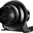 VIVOSUN D4 4 Inch 195 CFM Inline Duct Ventilation Fan HVAC Vent Blower for Hydroponics Grow Tent