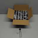 30 Pack 1.7oz Mini Liquor Bottles with Black Cap,Plastic Alcohol Bottles with 10 Funnels,Airtight Plastic Spirit Bottle for Weddings,Party Supplies
