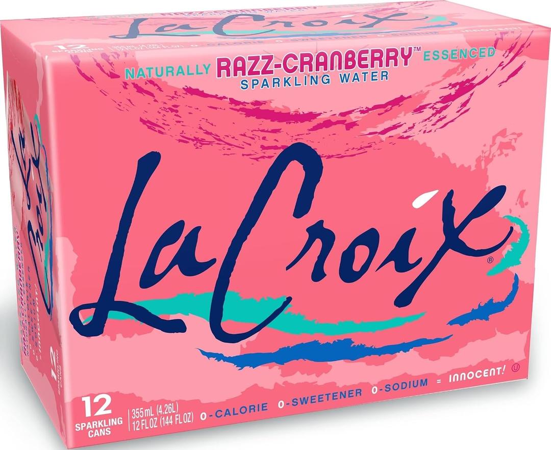 La Croix Sparkling Water, Razz-Cranberry, 12 Fl Oz (pack of 12), 06/29/27