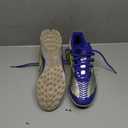 Adidas Unisex-Adult F50 League Messi Turf (10 Women/9 Men, Silver Metallic/Solar Yellow/Lucid Blue)