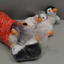 MaoGoLan 8 Pack Christmas Penguin Plush Toys 10 inch Arctic Stuffed Animals Bulk Stuffed Penguin Party Favors Classroom Decorations Valentine's Day Birthday Gifts for Kids Girls Boys