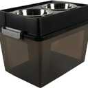 Elevated Pet Bowls with Storage 