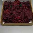 Ling's moment Artificial Flowers 9pcs Silk Dahlia 5.5"/4.5" Fake Flowers for DIY Wedding Craft Bouquets Centerpieces Arrangements Party Baby Shower Home Decorations (Burgundy)