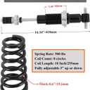 Front Coilover Shock Absorber Strut Pair Set Adj. 500 lb Springs Compatible for 73-77 A-Body 82-88 G-Body