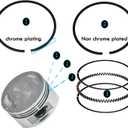 Tupo GY6150-57.4 Cylinder Kit Compatible with 125cc 150cc Jonway Jmstar Roketa Sunl Tank Peace Taotao ATV Moped Go Kart That Equipped With GY6 4-Stroke 157QMJ 152QMI Engine (Non EGR Type), Top End Kit