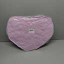 Pink Heart Pillow,Soft Heart Shaped Pillow with Faux Rabbit Fur for Bed Sofa Couch Home Decor,Cute Heart Shaped Throw Pillows for Girls Women Valentine (mini - 12.9" x 9.8")