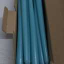 CANDWAX 10 inch Taper Candles Set of 12 - Dripless Taper Candles and Unscented Candlesticks - Perfect as Dinner Candles and Household Candles - Turquoise Candle