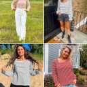 ZESICA Women's Square Neck Tops Puff Long Sleeve Shirts Fall Fashion 2026 Clothes (XL)