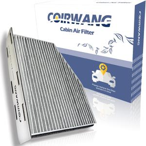 CF10373 Cabin Air Filter Activated Carbon Compatible with VW Golf/GTI/Jetta/Passat/Tiguan/Beetle/CC/EOS/Caddy III/R32/Rabbit, Audi A3/A3 Quattro/Q3/TT Quattro - Replacement 1K0819644B