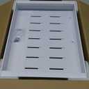 ANTOWIN 1Pack Expandable Pull Out Cabinet Organizer 16.5"Deep (12.2"-20.5" Width), Slide Out Drawers for Kitchen Cabinets, Roll Out Shelves Adhesive with 3-Layer Steel, for Cabinets Without Lip, White