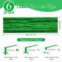 6 Pack Green Cheesecloth Table Runner 35x120 Inch Gauze Rustic Boho Table Runner 10FT Cheese Cloth for Wedding Decor Party Bridal Baby Shower Spring Table Decoration