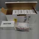 BESTTEN 5 Pack Dimmer Light Switch, Single-Pole or 3-Way Dimmer Switches, 120V, Compatible with Dimmable LED, CFL, Incandescent and Halogen Bulbs, Decorator Wallplate Included, UL Listed, White