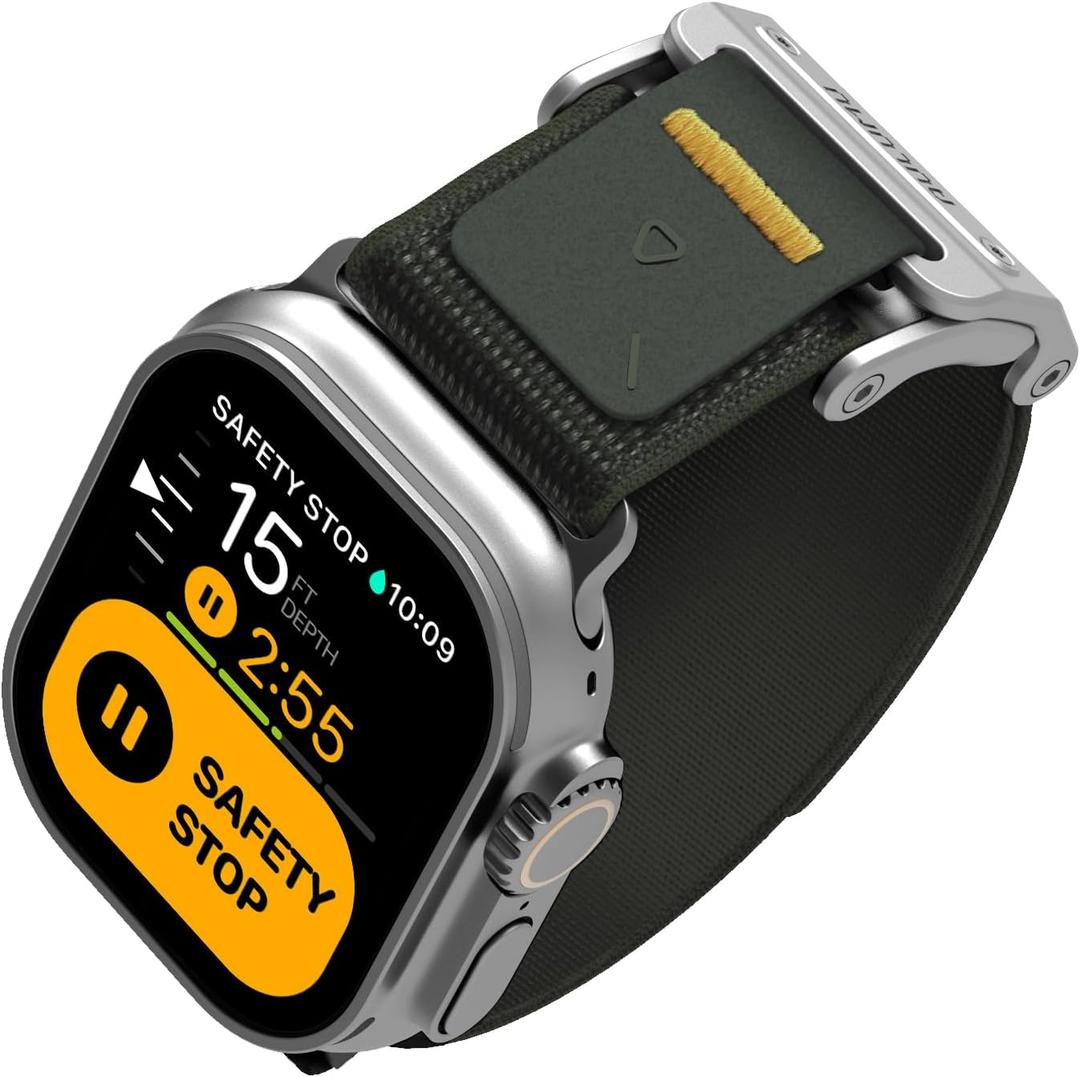 Aulumu A11 for Apple Watch Ultra 49mm Band for Men Mag Buckle Slim Band Designed | for Apple Watch Ultra 3/2/1 49mm, Series 11/10/9/8/SE2/7/6/SE/5/4[46mm/45mm/44mm]