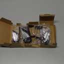 4 Pack Stocking Holders for Mantle, Mantle Garland Hangers, Fireplace Stocking and Garland Hanger, No Drilling Required, Adjustable, Metal, Black