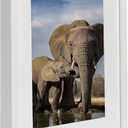 BD ART 12x16 White Picture Frame Made of Wood and High Definition Glass Display Pictures 8x12 with Mat or 12x16 Without Mat - Vertical and Horizontal Wall Mounting