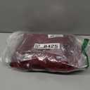 36 Inch Red Knitted Christmas Tree Skirt, Chunky Cable Knit with Braided Scalloped Edge, Perfect for Xmas Holiday Decorations