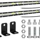 Light Bars for Trucks - 31Inch Ultra Slim LED Light Bar 12V 24V Spot Flood Combo Off Road Driving Fog Lights Waterproof Roof Bumper Lamp for Tractor ATV UTV Pickup Cart SUV (2pack)