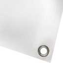 4 Less Co 2x4 Blank Vinyl Banner White with Grommets