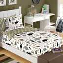 All-in-One Zippered Bedding Set for Kids – Comforter, Fitted Sheet, Pillowcase, & Sham Set, for Hard-to-Make Beds - Bunk, Trundle, RV, & Air Beds – 100% Hypoallergenic & Vegan, Full