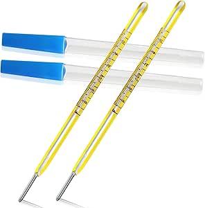 ℃&℉ Oral Thermometer for Adults and Kids 2PCS  Glass Basal Body Thermometer  Rectal Body Thermometer for Baby  Non Digital Infrared Thermometer  Accurate Easy Reading by HARIKA LIFE