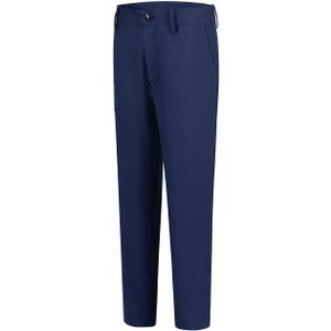 Boys' Flat Front Dress Pants Adjustable Waist School Uniforms Pants (12, Navy)