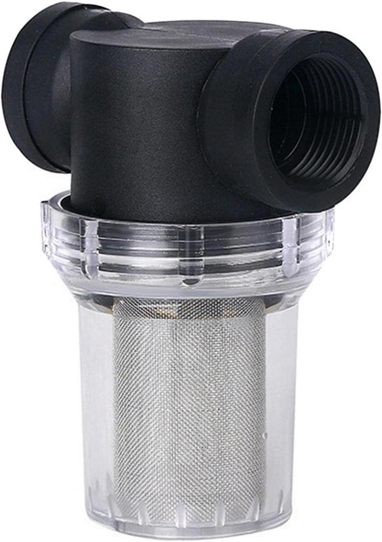 EKDJKK 1 inch Inline Mesh Strainer, Water Pump Strainer, Garden Hose Sediment Filter, Water Pump Filter, Pipeline Sprayer, Fits for RV Water Tank Pressure Washer Outdoor Hose, 40 mesh (As Picture Show)