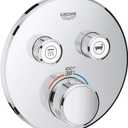 GROHTHERM SMARTCONTROL DUAL FUNCTION THERMOSTATIC VALVE TRIM (Without SmartBox, StarLight Chrome)