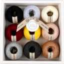 About Strings 100% GOTS Organic Cotton Yarn - 9 Neutral Colors Expresso Box Set, True DK Weight, Machine Washable, Baby Safe, 963m Total (50g x 9) Crochet Knitting (Expresso)