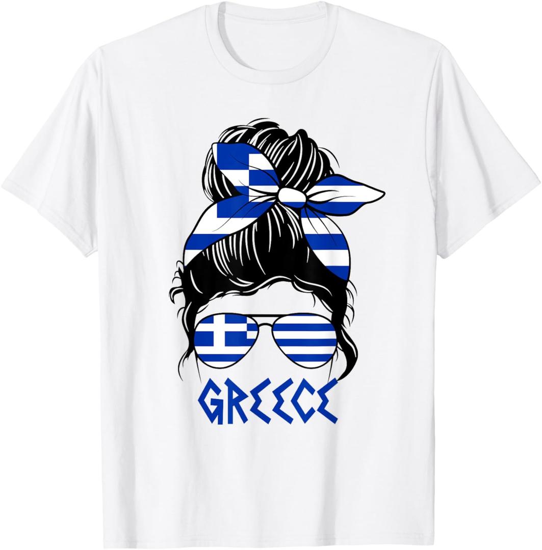 Greece Graphic Design for Girls Kid Greek Toodler T-Shirt (Small)