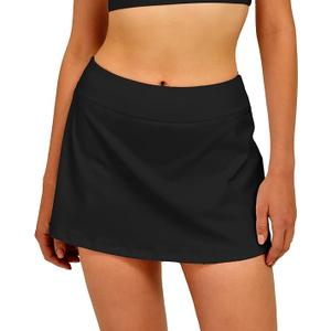 Skirt with Inner Shorts Pockets High Waisted Casual Athletic Golf Skort for Women M