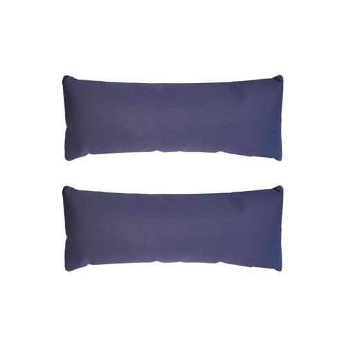 Aqua Outdoors Inside Pool Lounger Headrest Pillow, in Water Sun Shelf Chaise Cushion, Great for Tanning on Baja Ledge or Poolside Sundeck(Navy,Two)