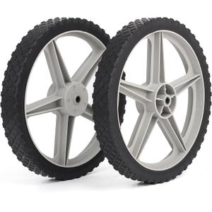 14" x 1.75" Universal Wheels, 2.45" Centered Hub Length, 1/2" Bore