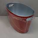 Hicarer Set Of 6 Galvanized Ice Bucket Galvanized Tub Ice Bucket for Parties Metal Beverage Buckets with Handles Wine Beer Champagne Vintage Buckets for Cocktails Mimosa Bar Supplies with Scoops