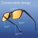 livho High Tech Blue Light Glasses - Advanced Blue Light Blocking Computer Glasses - Screen Fatigue & UV Protection