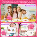 TREEFIA Drawing Robot for Kids, Drawing Robot for Kids 6 7 8 9 10 11 12 Year Old, Doodle Bot Toy with 100 Word Cards & 16 Color Pens for Girls and Boys