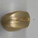 TECKNET Wireless Mouse, 2.4G Ergonomic Optical Mouse, Computer Mouse for Laptop, PC, Computer, Chromebook, Notebook, 6 Buttons, 24 Months Battery Life, 4000 DPI, 6 Adjustment Levels (Gold)