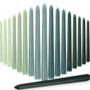 Nuanchu Taper Candles 10 Inch (H) Dripless Tapered Smokeless Long Tall Unscented Dinner Candle for Valentines Party Wedding Home Decor Candlesticks, Long Burning (Gradient Green)