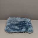 Small Rug Throw Rugs for Bedroom, Mini Area Rug, Fluffy Blue Carpet, Affordable Door Entryway Indoor Inside Front Entrance Dog 2x3 Mat, Home Decor Aesthetic(2 x 3, Dark Blue Tie-Dyed)
