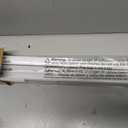 LazBlinds 1" Light Filtering Vinyl Mini Blinds, White, 48" W x 48" H