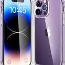 Mkeke for iPhone 14 Pro Max Case Clear, [Not-Yellowing][Military-Grade Drop Protection] Shockproof Protective Phone Cases 2022 (for iPhone 14 Pro Max Case 6.7", 1-Clear)