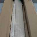 sunoff Outdoor Shades for Patio, Cordless Roller Up Blinds with Shade Cloth for Porch Gazebo Pergola Balcony Backyard, 2 Poles & 1 Fabric, Sesame, 48" Wx72 H