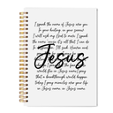Welshower Name of Jesus Christian Spiral Notebook Journal, Bible Notebook for Note Taking, Jesus Journal for Women Men, Religious Prayer Journals for Woman, 5.5x8.3 Inch, 5.5x8.3 Inch