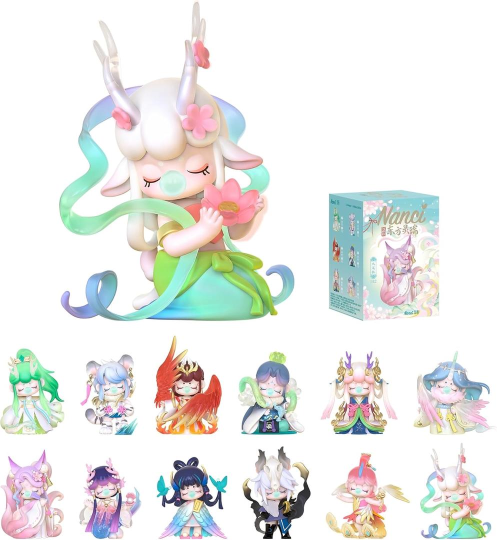 ROBOTIME Blind Box 1PC Surprise Action Figure Collectible Kawaii Figures Random Art Toys Hot Cute Figure Dolls Creative Gifts (Oriental Mythological Creatures)(3.45 inches)