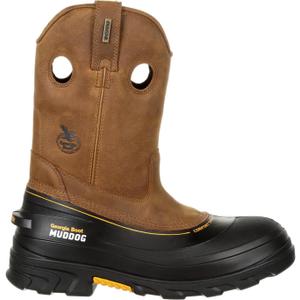 Georgia Boot Muddog Steel Toe Waterproof Wellington (11, Barracuda Gold)