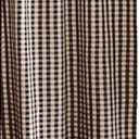 Heritage House Check Black and Nutmeg 72" x 72" Shower Curtain by Raghu