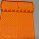 Silicone Tools Mat for Griddle Kitchen Cooking Baking Countertop-Side Shelf Spatula Mat with Drip Pad for Blackstone Weber Traeger Pit Boss Flat Top Grill Smoker- BBQ Accessories Gifts for Men(Orange)