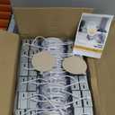 Veriligt 24 Pack 4 Inch 5CCT LED Recessed Light, Silm Canless Recessed Lighting, Dimmable, Damp Rated, 2700K-5000K Selectable, Wafer Ceiling Downlight with Junction Box, 750LM, 9W 120V, ETL&FCC